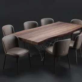 Cattelan italia gordon deep wood magda chair